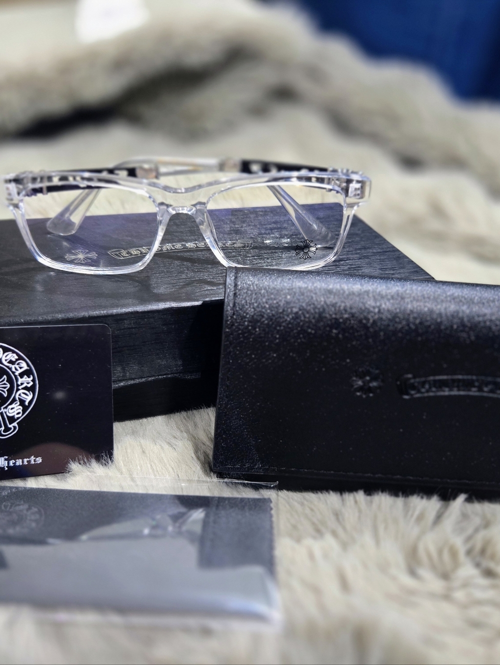 Crystal Clear Handcrafted Frames – Minimalist Luxury Style, Gothic Cross NEW